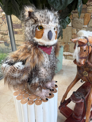 Screech Large Standing Plush Charlie Bears Limited Edition Owl No 608