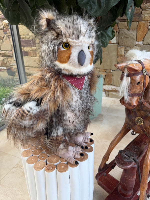 Screech Large Standing Plush Charlie Bears Limited Edition Owl No 608