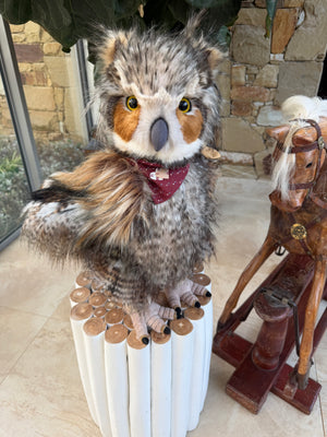 Screech Large Standing Plush Charlie Bears Limited Edition Owl No 609