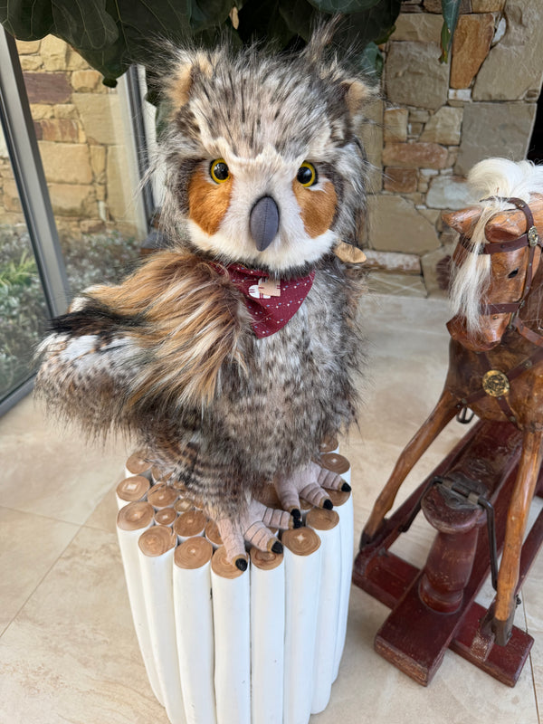 Screech Large Standing Plush Charlie Bears Limited Edition Owl No 609