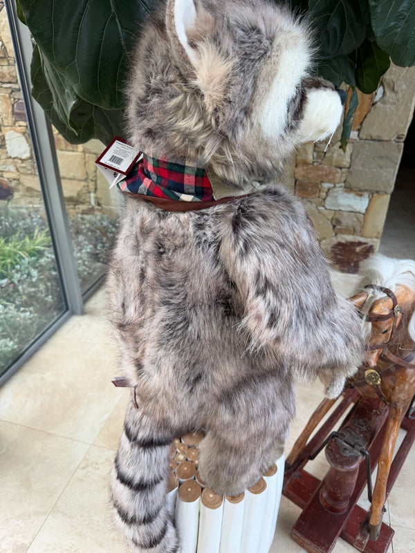 Inspector Rummage Large Charlie Bears Standing Plush Limited Edition Racoon No 465
