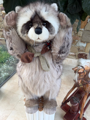 Inspector Rummage Large Charlie Bears Standing Plush Limited Edition Racoon No 465