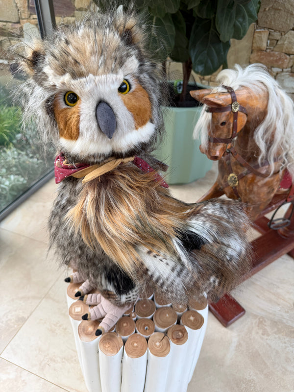 Screech Large Standing Plush Charlie Bears Limited Edition Owl No 604