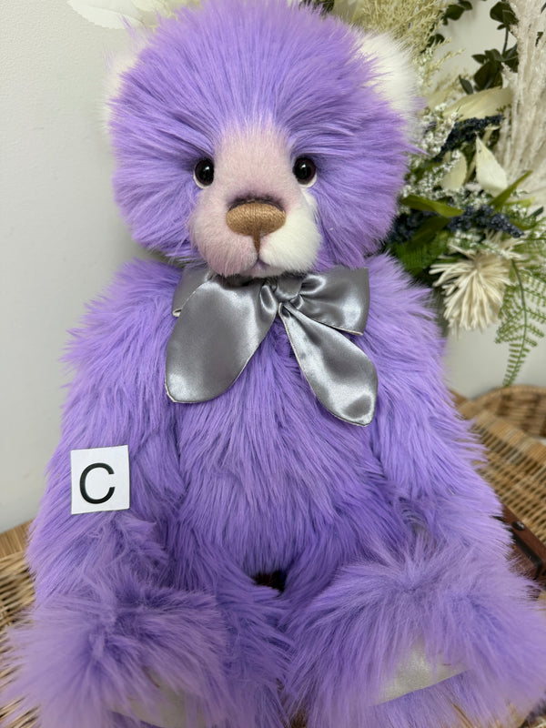 Marianne Charlie Bears Purple Plush Collection Teddy Bear