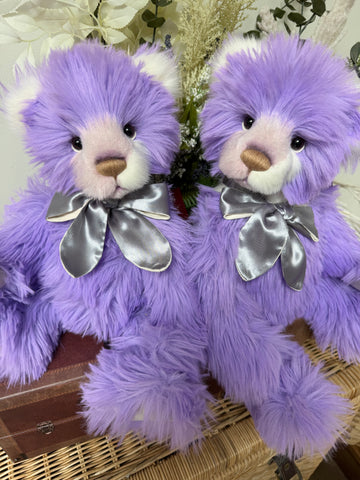 Marianne Charlie Bears 2025 Purple Plush Collection Teddy Bear
