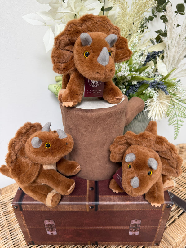 Triceratops Cuddle Cub Dinosaur by Charlie Bears Plush Soft Toy
