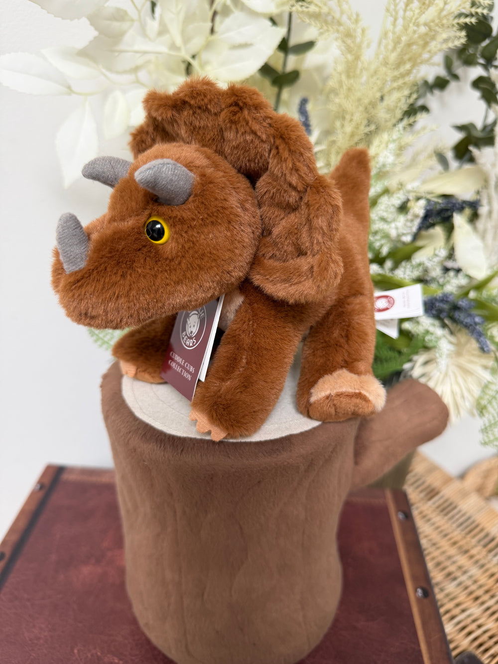 Triceratops Cuddle Cub Dinosaur by Charlie Bears Plush Soft Toy