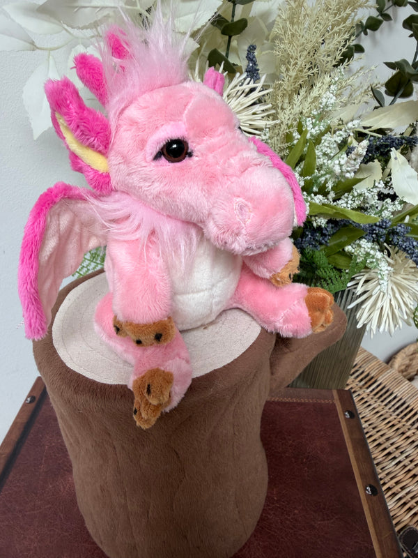 Festoon Pink Cuddle Cub Dragon by Charlie Bears Plush Soft Toy