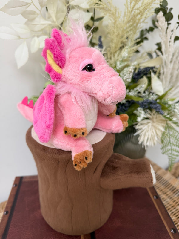 Festoon Pink Cuddle Cub Dragon by Charlie Bears Plush Soft Toy