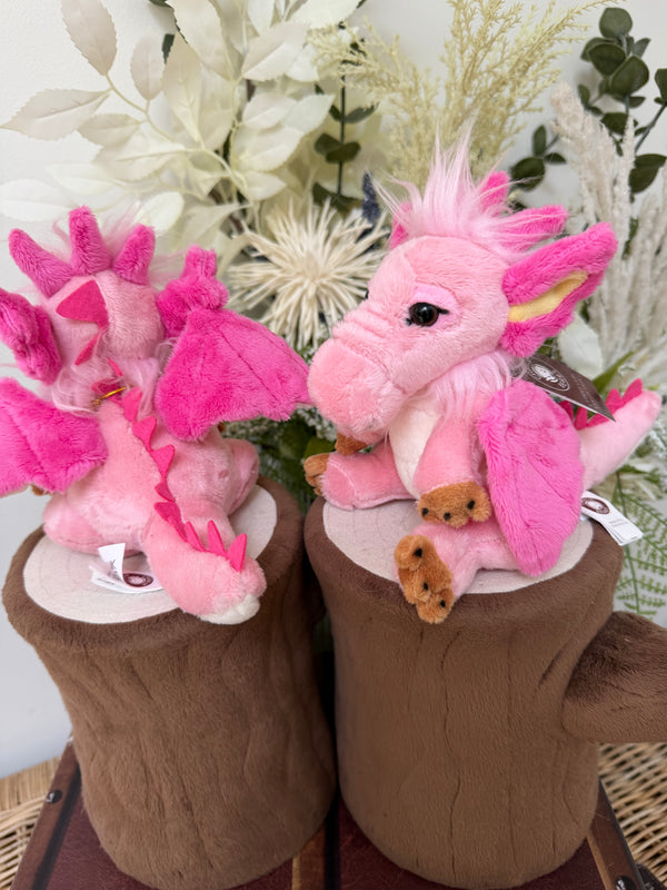 Festoon Pink Cuddle Cub Dragon by Charlie Bears Plush Soft Toy