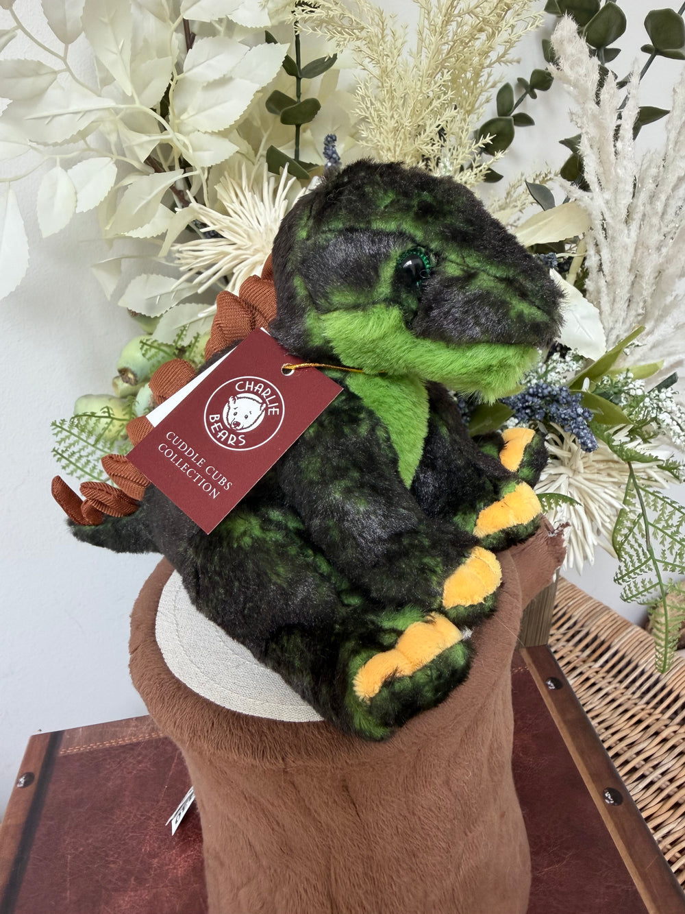 Stegosaurus Cuddle Cub Dinosaur by Charlie Bears Plush Soft Toy