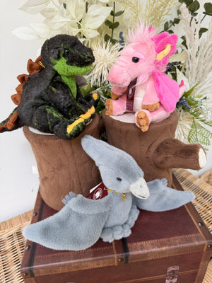 Stegosaurus Cuddle Cub Dinosaur by Charlie Bears Plush Soft Toy