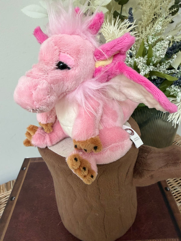 Festoon Pink Cuddle Cub Dragon by Charlie Bears Plush Soft Toy