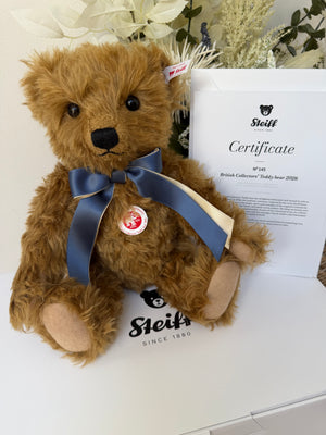 Steiff British Collectors 2026 Limited Edition Growler Collectable Teddy Bear No 145
