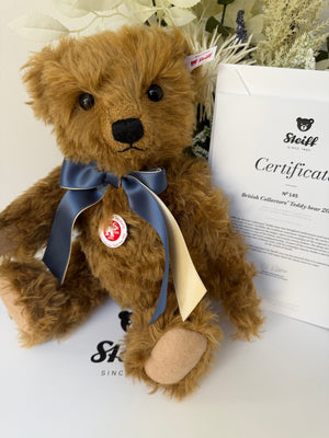 Steiff British Collectors 2026 Limited Edition Growler Collectable Teddy Bear No 145