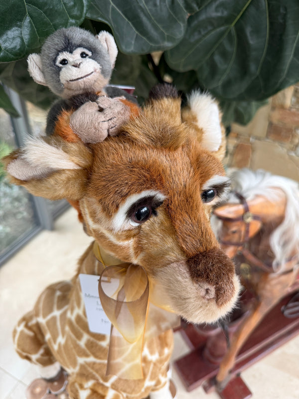 Mimosa & Africa Large Standing Plush Giraffe & Monkey No 521