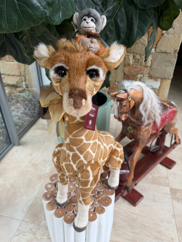 Mimosa & Africa Large Standing Plush Giraffe & Monkey No 521