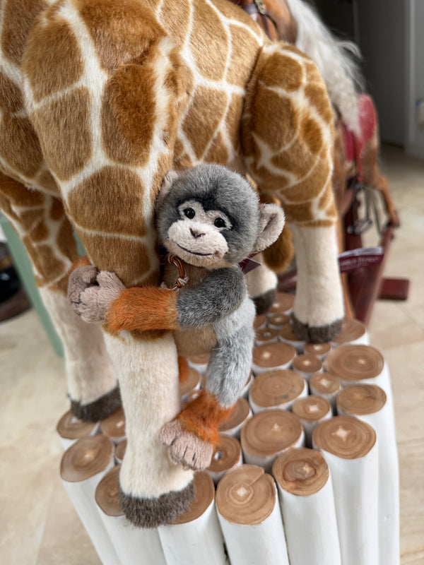 Mimosa & Africa Large Standing Plush Giraffe & Monkey No 521