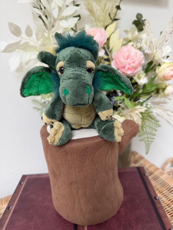 Grumbleweed Cuddle Cub Green Dragon by Charlie Bears Plush Soft Toy