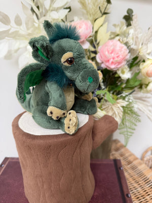 Grumbleweed Cuddle Cub Green Dragon by Charlie Bears Plush Soft Toy