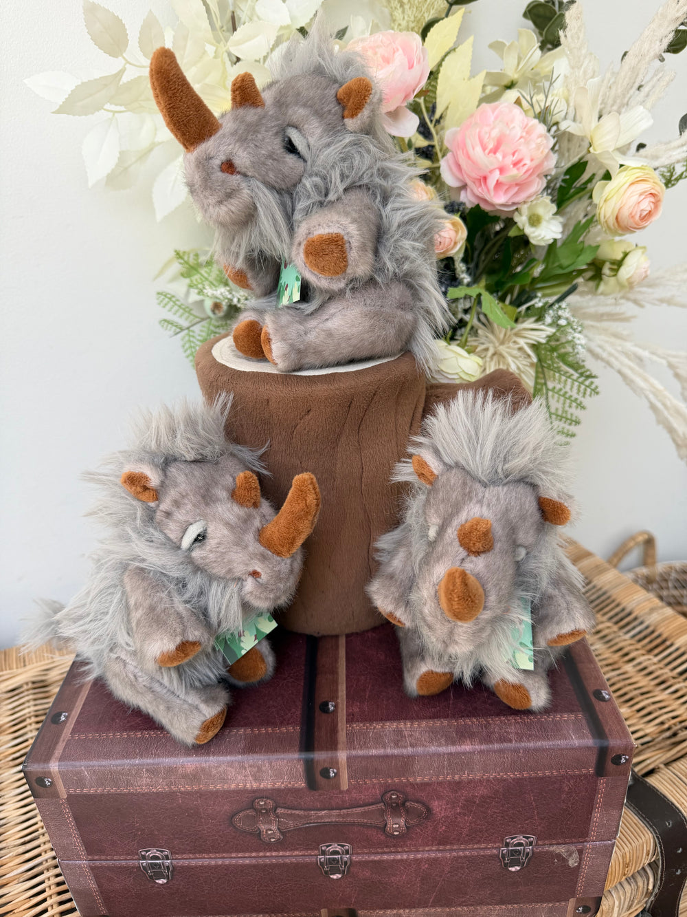 Woolly Rhino Cuddle Cub by Charlie Bears Plush Soft Toy