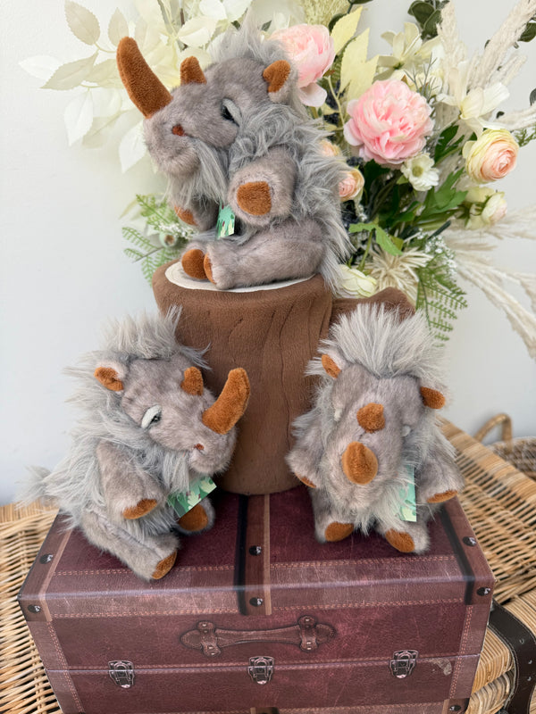 Woolly Rhino Cuddle Cub by Charlie Bears Plush Soft Toy