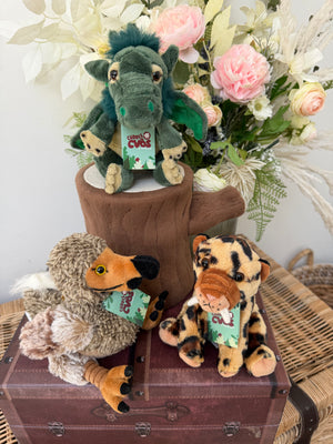 Sabre Tooth Tiger Cuddle Cubs by Charlie Bears Plush Soft Toy