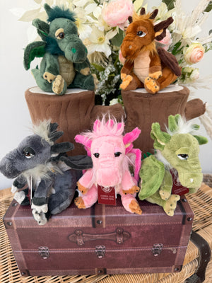 Grumbleweed Cuddle Cub Green Dragon by Charlie Bears Plush Soft Toy