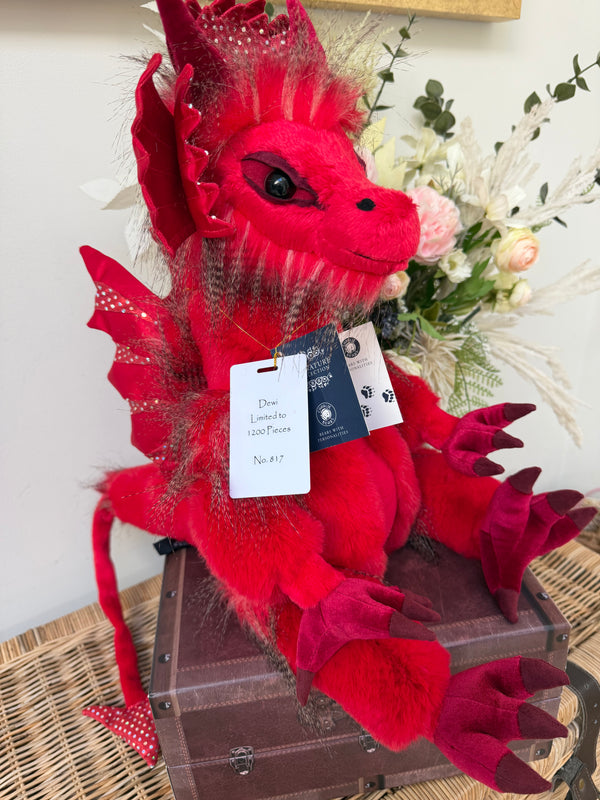 Dewi Signature Collection Charlie Bears Julian Macdonald Limited Edition Red Dragon No 817