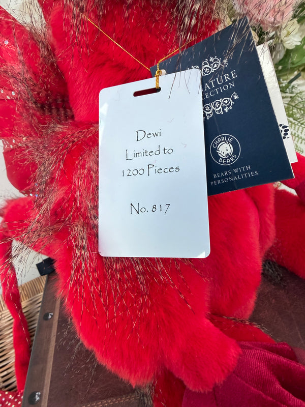 Dewi Signature Collection Charlie Bears Julian Macdonald Limited Edition Red Dragon No 817
