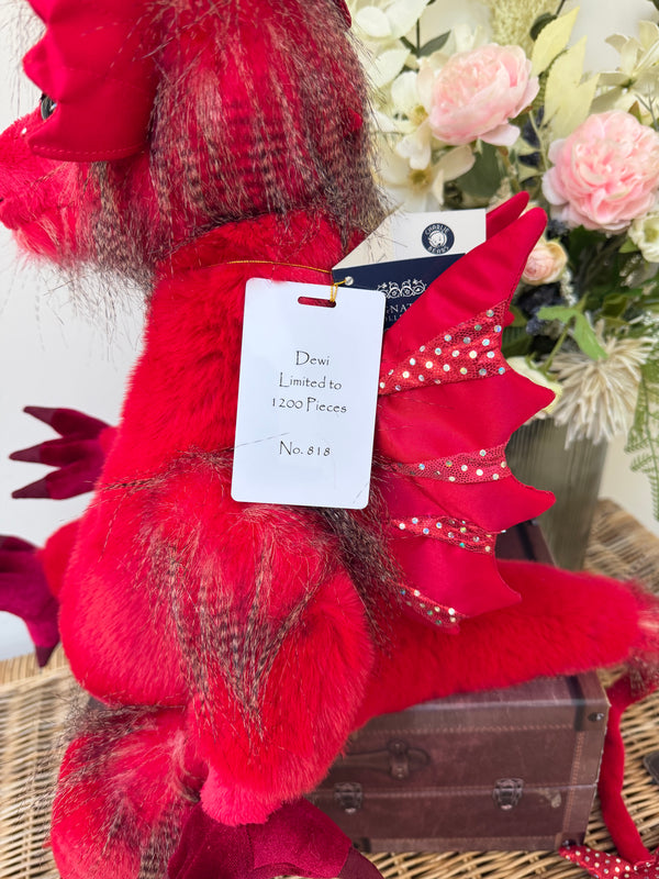 Dewi Signature Collection Charlie Bears Julian Macdonald Limited Edition Red Dragon No 818