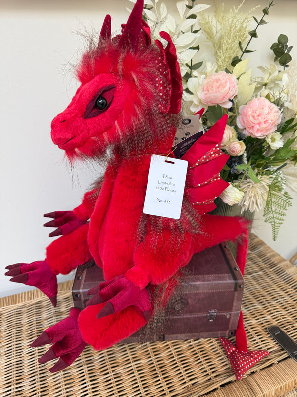 Dewi Signature Collection Charlie Bears Julian Macdonald Limited Edition Red Dragon No 815