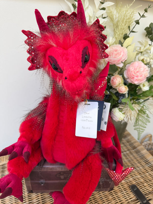 Dewi Signature Collection Charlie Bears Julian Macdonald Limited Edition Red Dragon No 815