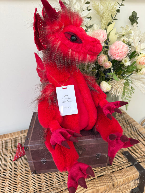 Dewi Signature Collection Charlie Bears Julian Macdonald Limited Edition Red Dragon No 816