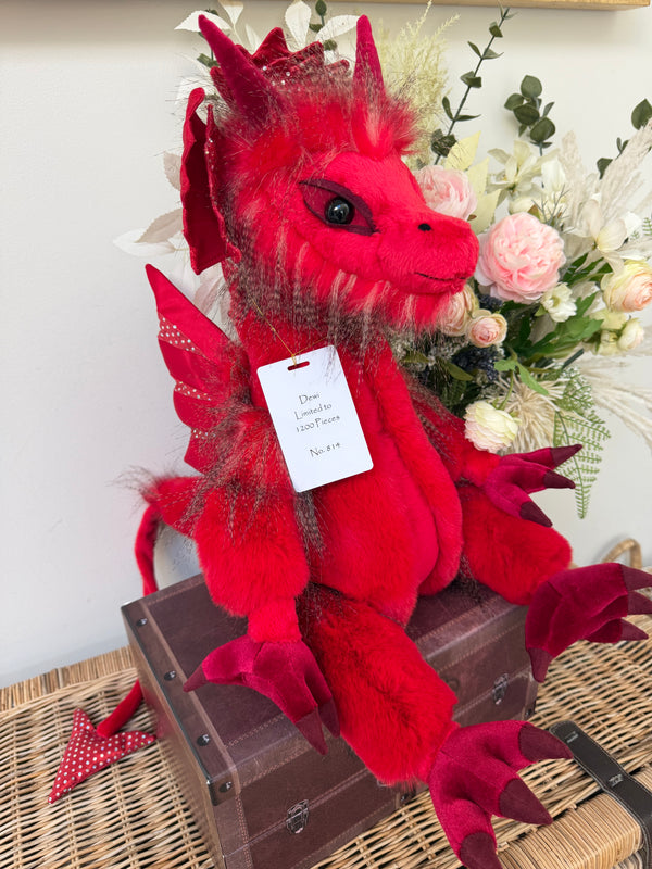 Dewi Signature Collection Charlie Bears Julian Macdonald Limited Edition Red Dragon No 814
