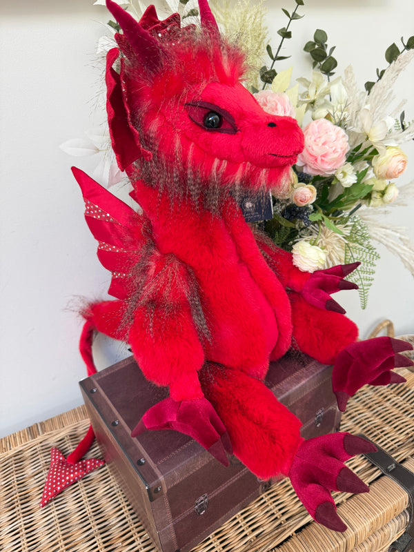 Dewi Signature Collection Charlie Bears Julian Macdonald Limited Edition Red Dragon No 814