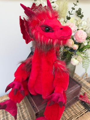 Dewi Signature Collection Charlie Bears Julian Macdonald Limited Edition Red Dragon No 814