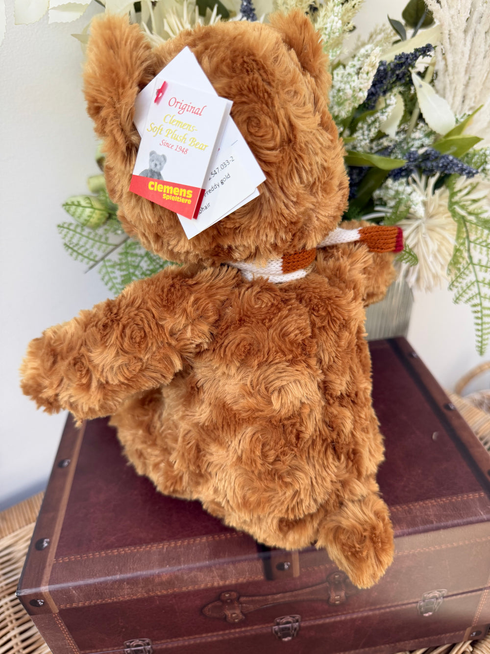 Teddy Freddy Large 33cm Soft Plush Children's Teddy Bear -Gold