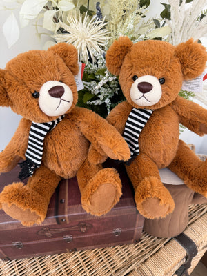 Teddy Felix 30cm Soft Plush 1 fold jointed Children's Teddy Bear - Auburn
