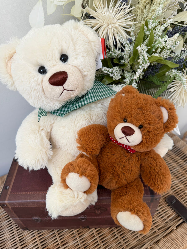 Teddy Enrico 30cm Soft Plush Children's Teddy Bear - Cream White