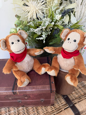 Little Monkey 25cm Clemens Soft Plush Toy Gold-Brown