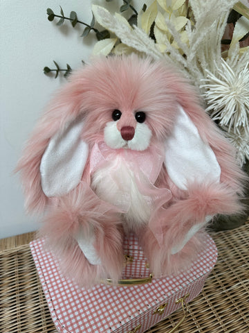 Hanami Charlie Bears Secrets Collection Plush Pink Bunny Rabbit