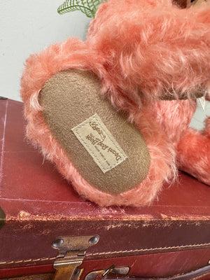 Deans Teddy Millie 38cm Light Pink Mohair Limited Edition Teddy Bear