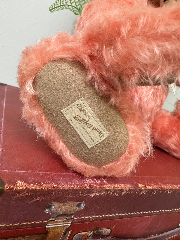 Deans Teddy Millie 38cm Light Pink Mohair Limited Edition Teddy Bear