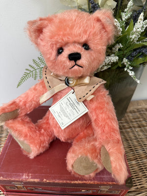 Deans Teddy Millie 38cm Light Pink Mohair Limited Edition Teddy Bear