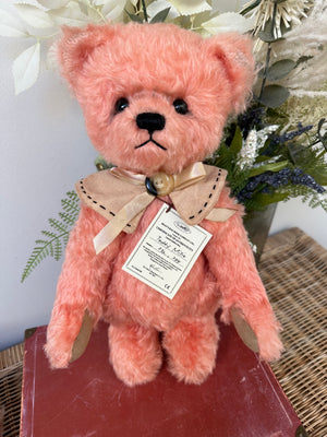 Deans Teddy Millie 38cm Light Pink Mohair Limited Edition Teddy Bear