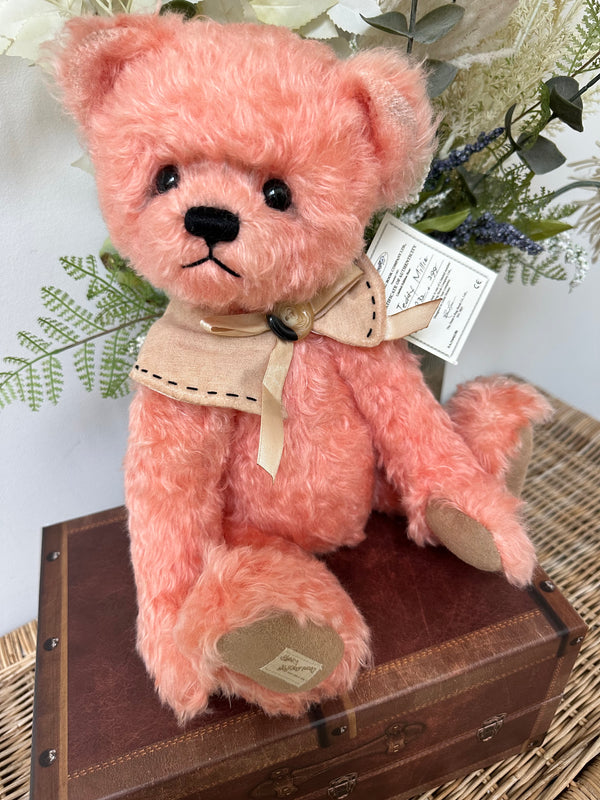 Deans Teddy Millie 38cm Light Pink Mohair Limited Edition Teddy Bear