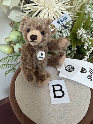 Mini Brown Tipped Teddy Bear Steiff Miniature Mohair Teddy