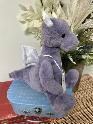 Draco Dragon Large Lavender Plush Bear & Me Teddy Bear Dragon