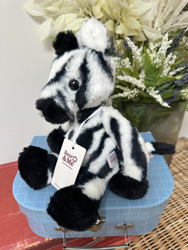 Zizi Zebra Plush Charlie Bears Bear & Me Collection Teddy Bear